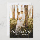 Gewoon Elegant Photo Wedding Save The Date (Voorkant)