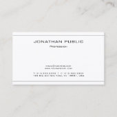 Gewoon Elegant Professional Clean Modern Trendy Visitekaartje (Voorkant)