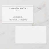 Gewoon Elegant Professional Clean Modern Trendy Visitekaartje (Voorkant / Achterkant)