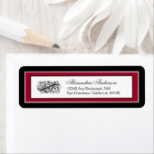 Gewoon elegant retouradres label (zwart/rood) (Insitu)