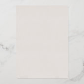 Gewoon Elegant Roos Goud Vintage Folie Uitnodiging (Achterkant)