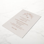 Gewoon Elegant Roos Goud Vintage II Folie Uitnodiging<br><div class="desc">Elegant script . Huwelijksuitnodiging. Crème en roos gouden folie. Bruid ouders. Alle tekst folie.</div>