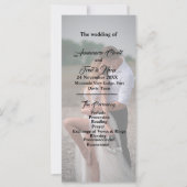 Gewoon Elegant Typografie Modern Wedding Programme (Voorkant)