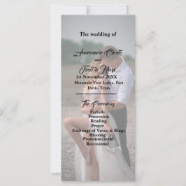 Gewoon Elegant Typografie Modern Wedding Programme