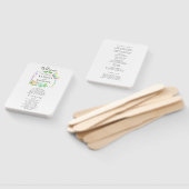 Gewoon Elegant Typografie Modern Wedding Programme Handwaaier (Niet-gemonteerd)