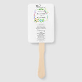 Gewoon Elegant Typografie Modern Wedding Programme Handwaaier (Voorkant)