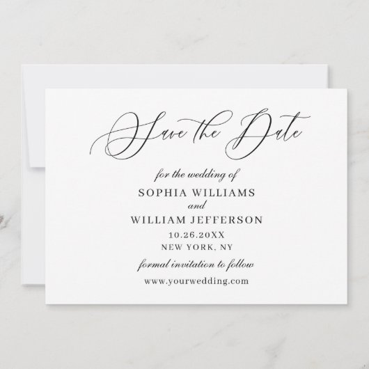 Gewoon Elegant Wedding PHOTO Save The Date (Achterkant)