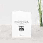 Gewoon elegante bruiloft harten eenvoudig 2 foto bedankkaart (Achterkant)