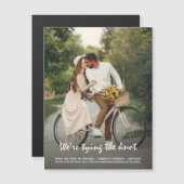 Gewoon elegante foto Bewaar de Date Magnet Kaart (Voorkant / Achterkant)