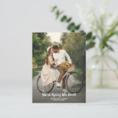 Gewoon elegante foto Bewaar het Date Briefkaart (Staand voorkant)