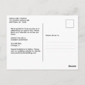 Gewoon elegante foto Bewaar het Date Briefkaart (Achterkant)