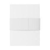 Gewoon elegante kerstbloem uitnodigingen wikkel (Achterkant Voorbeeld)