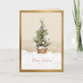 Gewoon elegante kerstboom kaart (Voorkant)