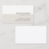 Gewoon elegante kleuren stijlvolle, moderne profes visitekaartje (Voorkant / Achterkant)