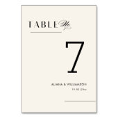 Gewoon elegante minimale moderne bruiloft kaart (Voorkant)