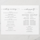 Gewoon elegante minimalistische huwelijksceremonie (Achterkant)