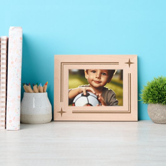 Gewoon elegante minimalistische sterren gegraveerde lijstjes