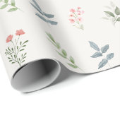 Gewoon elegante Planten / botanische motief Cadeaupapier (Rol Hoek)