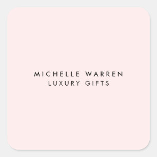 Gewoon Elegante Roze Boetiek, Salon, Stylist Vierkante Sticker