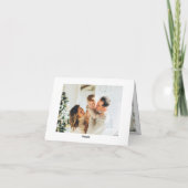 Gewoon elegante stijlvolle 6 FOTO Kerstmis Groet Feestdagen Kaart (Achterkant)