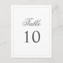 Gewoon elegante tafel nummer Kaart