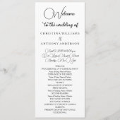 Gewoon elegante typografie Modern Programmakaart (Voorkant)