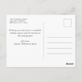 Gewoon elegante vakantie 5 FOTO Kerstmis Groet Briefkaart (Achterkant)