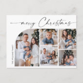 Gewoon elegante vakantie 5 FOTO Kerstmis Groet Briefkaart (Voorkant)