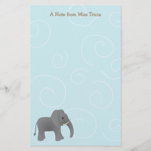 Gewoon Elephant Briefpapier (Voorkant)