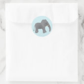 Gewoon Elephant Ronde Sticker (Tas)