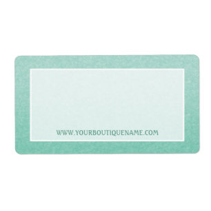 Gewoon en eenvoudig Chic Mint Green Grain Boutique Etiket