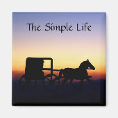 Gewoon en eenvoudig leven magneet (Voorkant)