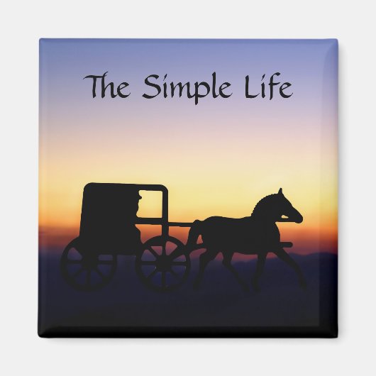 Gewoon en eenvoudig leven magneet (Voorkant)