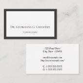 Gewoon en minimaal professioneel Visitekaartje (Voorkant / Achterkant)