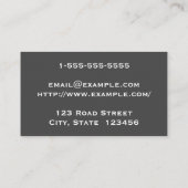 Gewoon en minimaal solicitor Visitekaartje (Achterkant)