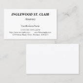 Gewoon en minimaal Visitekaartje (Voorkant / Achterkant)