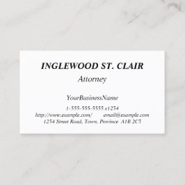 Gewoon en minimaal Visitekaartje