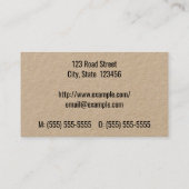 Gewoon en minimaal Visitekaartje voor kinderartsen (Achterkant)