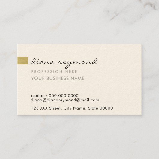 gewoon en professioneel visitekaartje (Voorkant)