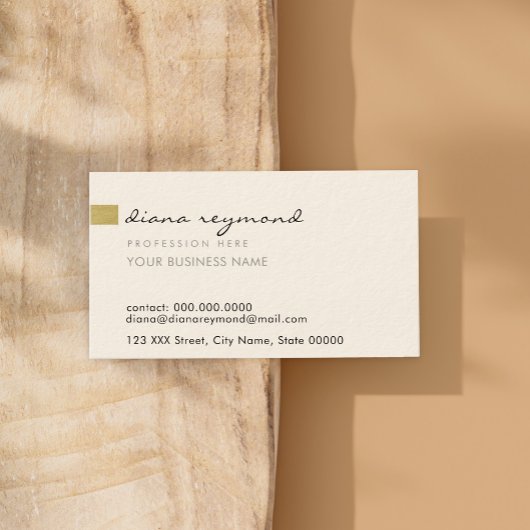 gewoon en professioneel visitekaartje