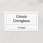 Gewoon en schoon paralegaal Visitekaartje (Voorkant)