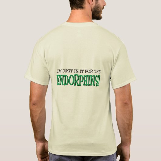 Gewoon erin voor het shirt Endorphins Runner (Achterkant)