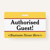 Gewoon "Erkende gast!" Badge (Voorkant)