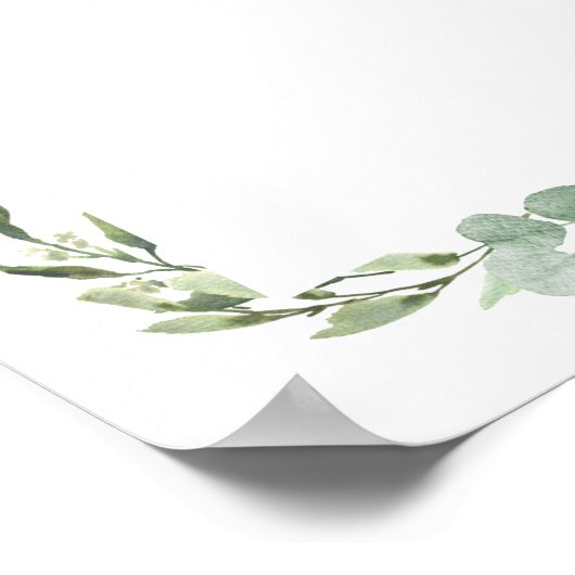 Gewoon Eucalyptus Green Foliage Poster (Hoek)
