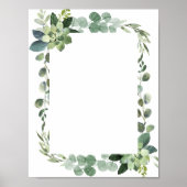 Gewoon Eucalyptus Green Foliage Poster (Voorkant)
