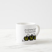 "Gewoon Even Espresso Voor Mezelf" Jack O' Lantern Kop (Voorkant rechts)