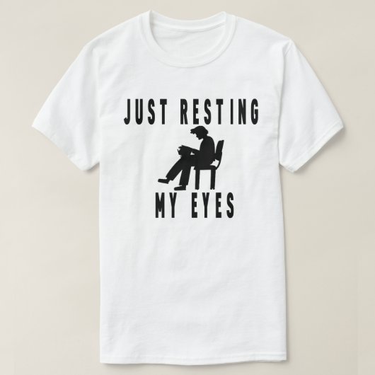 Gewoon even mijn ogen rusten, Recliner, Papa shirt (Design voorkant)