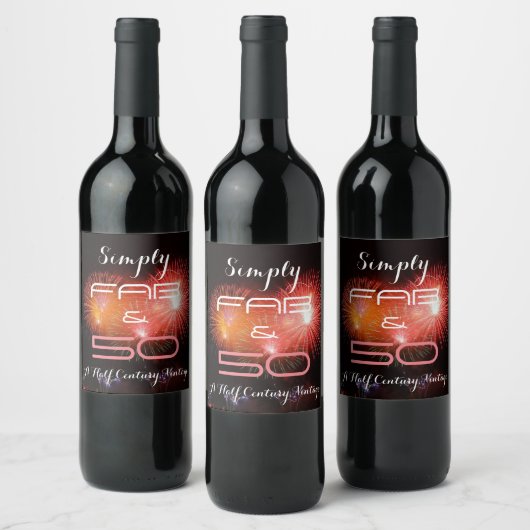 Gewoon Fab & 50 - Wijn Etiket (Flessen)