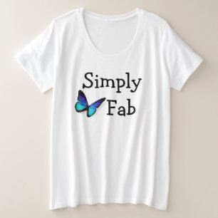 Gewoon Fab Vrouwen Plus Size Grote Maat T-shirt