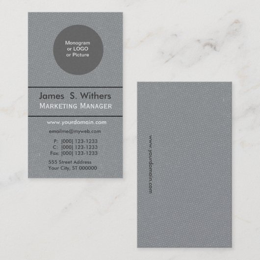 Gewoon Favoriete Zwitserse Stippen Fotohouder Visitekaartje (Voorkant / Achterkant)